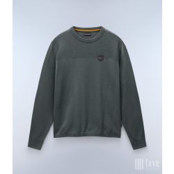 Napapijri ● Derri ● szürkészöld pamut pulóver