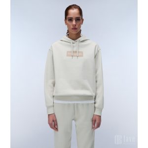 Napapijri ● B-Box Logo ● bézs kapucnis pulóver 