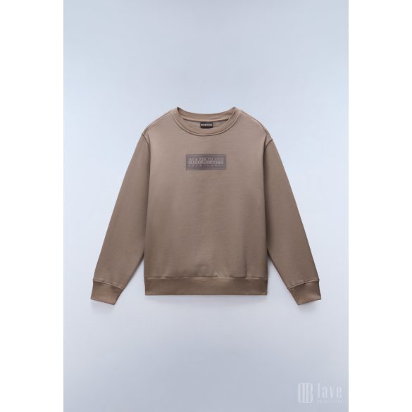 Napapijri ● B-Box Logo ● szürkésbarna környakas pulóver 