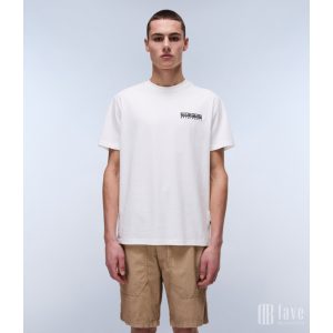 Napapijri ● S-Vignoni Back ● törtfehér mintás rövid ujjú póló