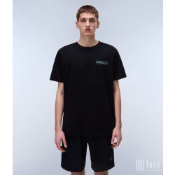   Napapijri ● S-Vignoni Back ● fekete mintás rövid ujjú póló