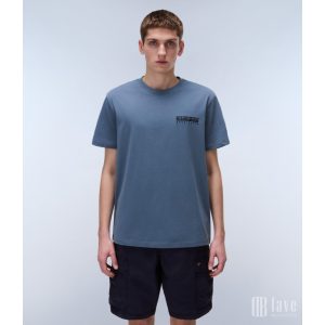 Napapijri ● S-Vignoni Back ● szürkészöld mintás rövid ujjú póló
