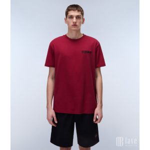 Napapijri ● S-Vignoni Back ● bordó mintás rövid ujjú póló