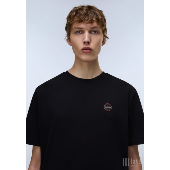 Napapijri ● S- Badge ● fekete rövid ujjú póló