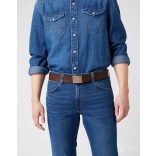Wrangler ● Plate Buckle Belt ● barna bőröv