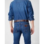 Wrangler ● Plate Buckle Belt ● barna bőröv