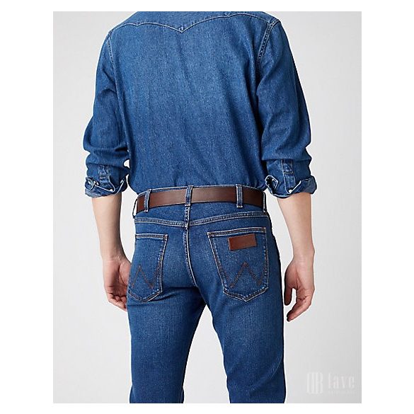 Wrangler ● Plate Buckle Belt ● barna bőröv