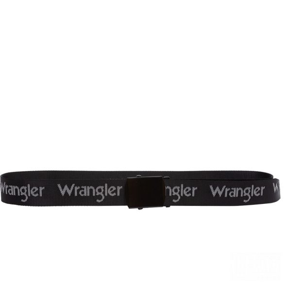Wrangler ● Logo Webbing Belt ● fekete textil öv