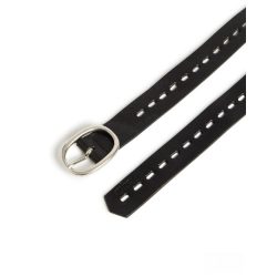Wrangler ● Cut Out Belt ● fekete bőröv