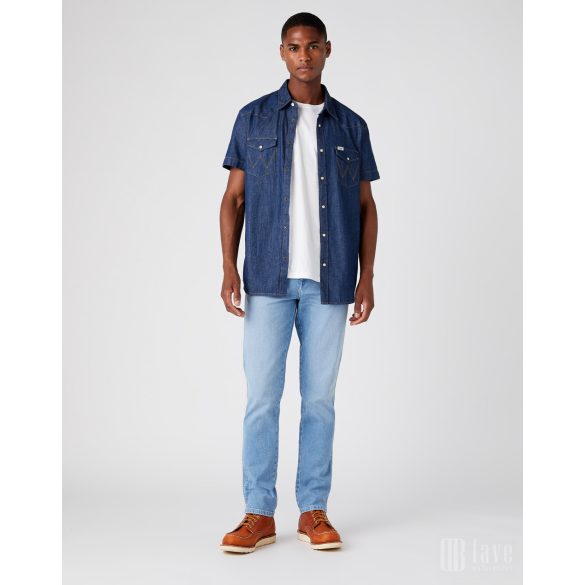 Wrangler ● Texas Slim ● világoskék koptatott farmernadrág