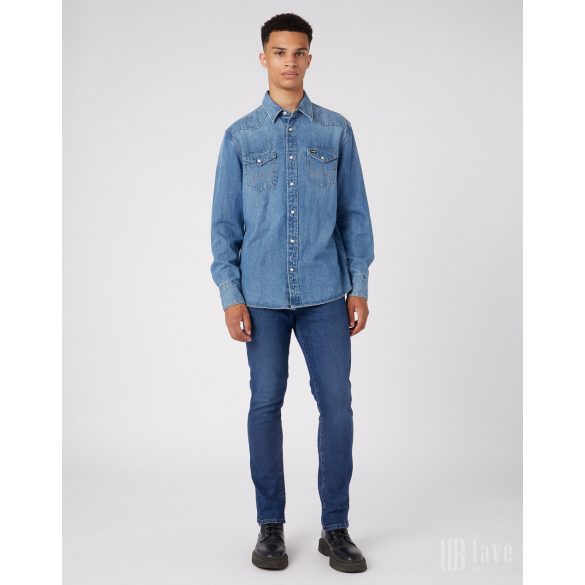 Wrangler ● Larston ● középkék koptatott farmernadrág