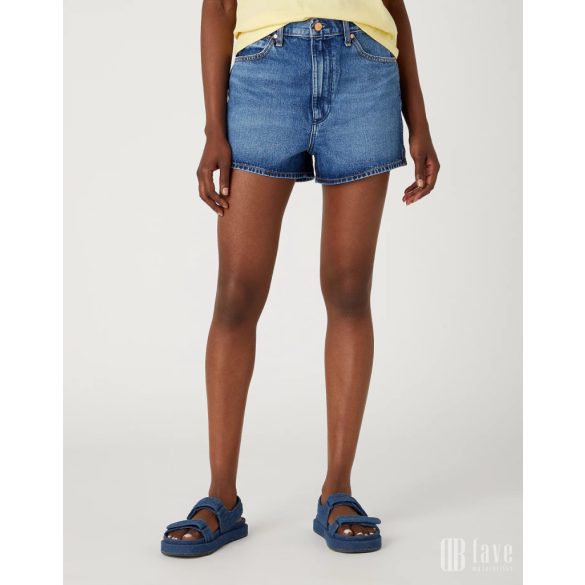 Wrangler ● Festival Short ● kék koptatott farmersort (high rise)