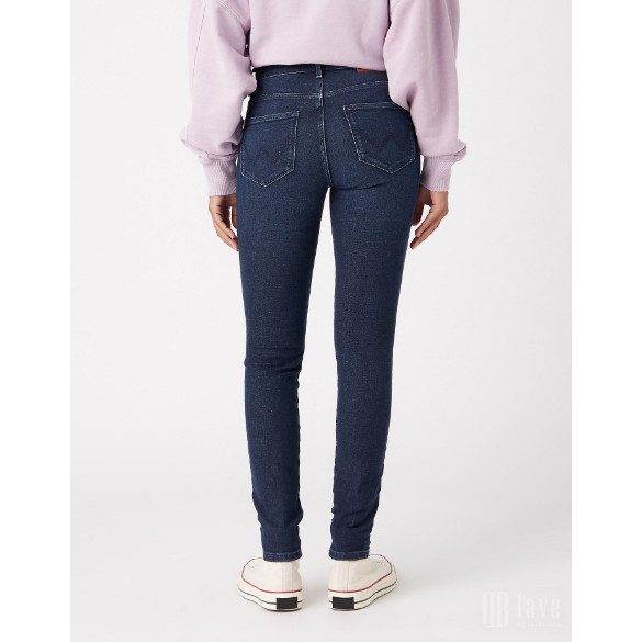 Wrangler ● High Rise Skinny ● sötétkék farmernadrág