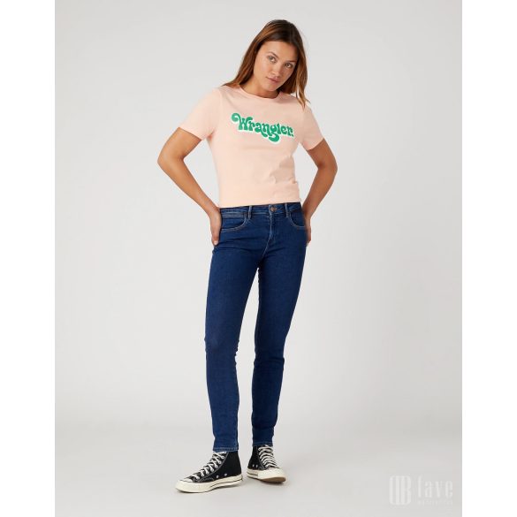 Wrangler ● Skinny ● sötétkék koptatott farmernadrág