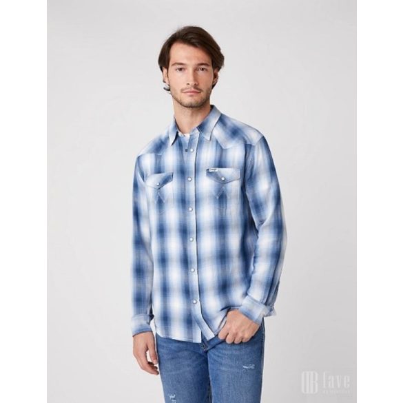 Wrangler ● LS Western Shirt ● kék kockás hosszú ujjú ing