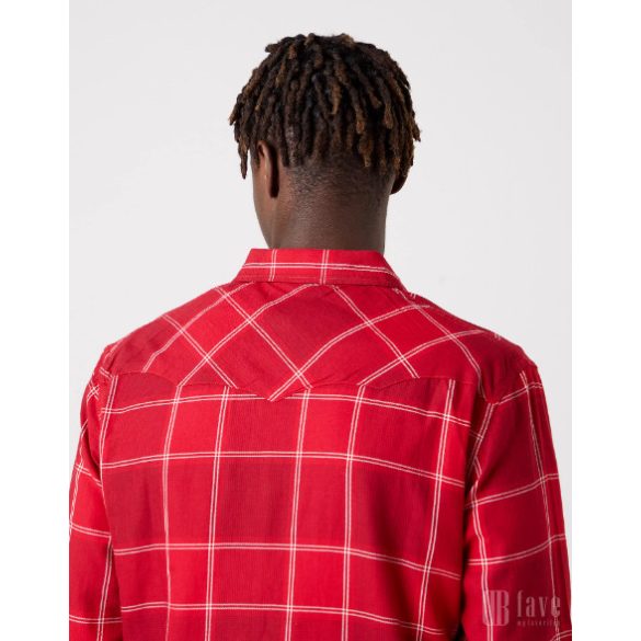 Wrangler ● Western Shirt ● piros kockás hosszú ujjú ing