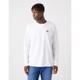 Wrangler ● LS Sign Off Tee ● fehér hosszú ujjú póló