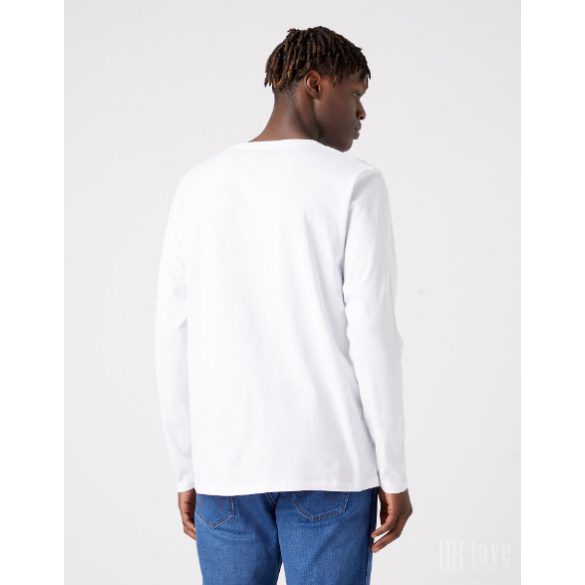 Wrangler ● LS Sign Off Tee ● fehér hosszú ujjú póló