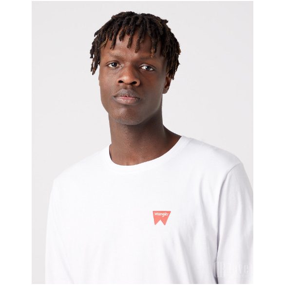 Wrangler ● LS Sign Off Tee ● fehér hosszú ujjú póló