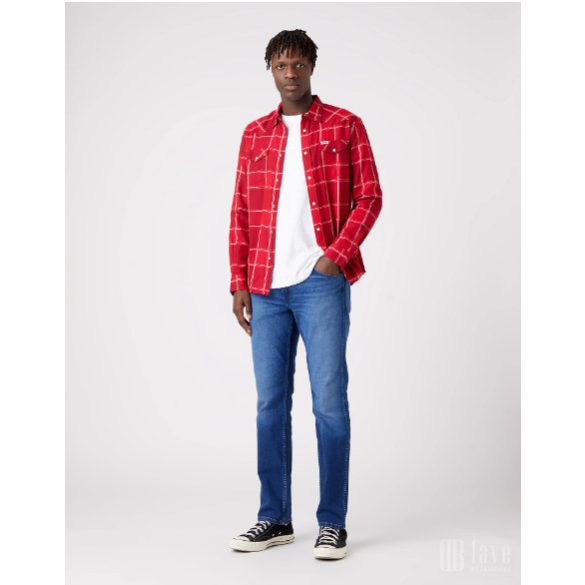 Wrangler ● LS Sign Off Tee ● fekete hosszú ujjú póló