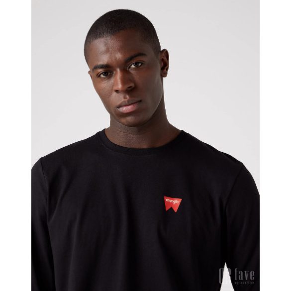 Wrangler ● LS Sign Off Tee ● fekete hosszú ujjú póló