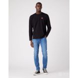 Wrangler ● LS Sign Off Tee ● fekete hosszú ujjú póló