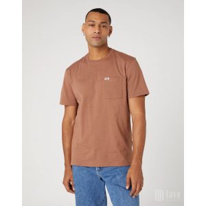 Wrangler ● Pocket Tee ● barna rövid ujjú póló