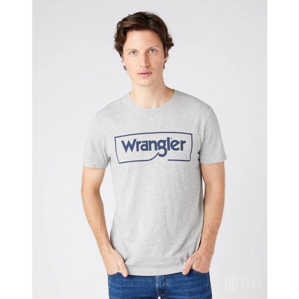 Wrangler ● Frame Logo Tee ● szürke rövid ujjú póló