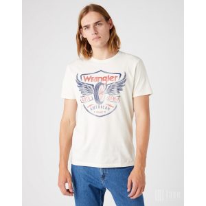 Wrangler ●  Americana Tee ● törtfehér rövid ujjú póló